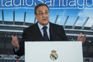 Real Madrid's Florentino Perez
