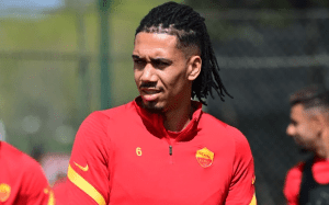 Chris Smalling Trains with Roma