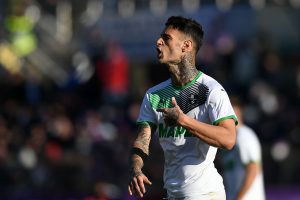 Gianluca Scamacca of Sassuolo