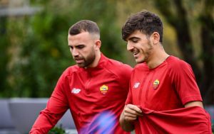 Gonzalo Villar and Borja Mayoral of Roma