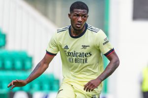 Ainsley Maitland-Niles during an Arsenal friendly