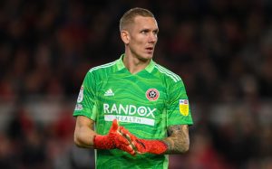 Robin Olsen with Sheffield United