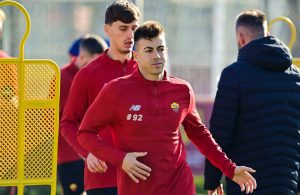 Roma's Stephan El Shaarawy at training