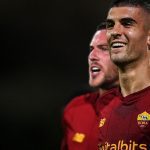 Jordan Veretout and Gianluca Mancini of AS Roma