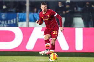 Roma defender Gianluca Mancini of AS Roma