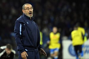 Lazio's Italian head coach Maurizio Sarri