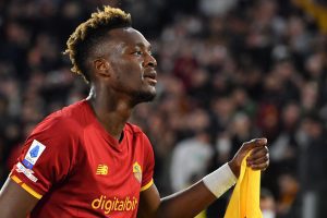 Roma's British forward Tammy Abraham