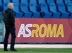 Roma's Portuguese head coach Jose Mourinho