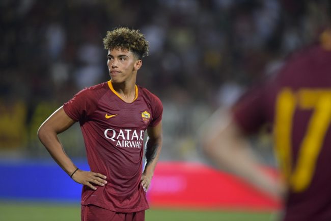 Roma's Devid Bouah pursued by Venezia
