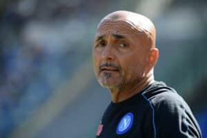 Napoli's Italian head coach Luciano Spalletti looks on prior to the Italian Serie A football match between SSC Napoli vs Spezia Calcio at Diego Armando Maradona Stadium in Naples on September 10, 2022. (Photo by Filippo MONTEFORTE / AFP) (Photo by FILIPPO MONTEFORTE/AFP via Getty Images)
