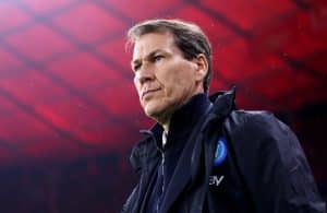 BERLIN, GERMANY - OCTOBER 24: Rudi Garcia, Head Coach of SSC Napoli, looks on prior to the UEFA Champions League match between 1. FC Union Berlin and SSC Napoli at Olympiastadion on October 24, 2023 in Berlin, Germany. (Photo by Maja Hitij/Getty Images)